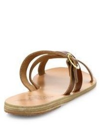 Ancient Greek Sandals Axia Leather Slides