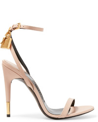 Tom Ford Leather Sandals Beige