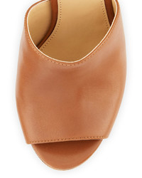 MICHAEL Michael Kors Michl Michl Kors Trina Leather Platform Sandal Luggage