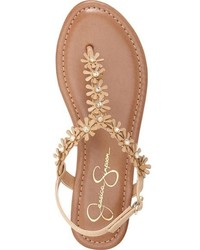 Jessica Simpson Riel Flower Appliqu Flat Sandal