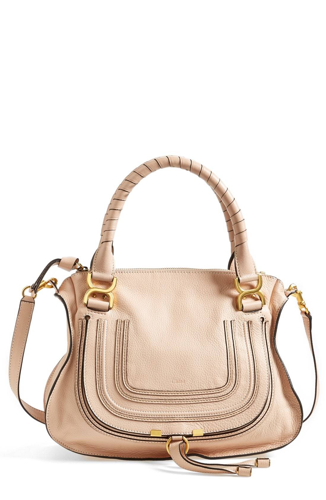 medium marcie leather satchel