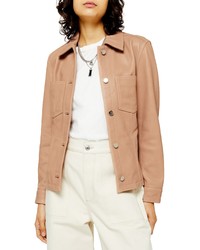 Topshop Dolly Western Leather Jacket