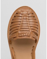 Asos Jordan Wide Fit Leather Summer Shoes