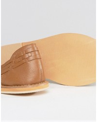 Asos Jordan Wide Fit Leather Summer Shoes