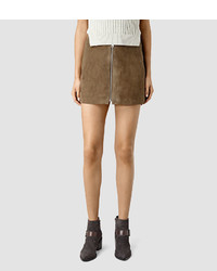 AllSaints Lancaster Leather Skirt