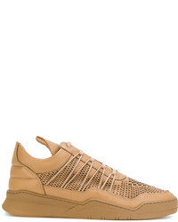 Filling Pieces Perforated Cross Lace Sneakers