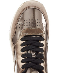 Hogan Suede And Leather Platform Sneakers