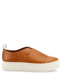 Vince Wallace Leather Platform Skate Sneakers