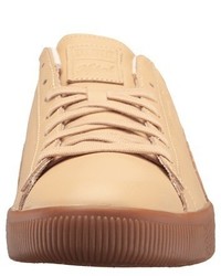 Puma X Naturel Clyde Vegetable Tan Leather Sneaker Shoes
