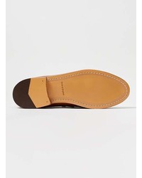 Topman Made In England Tan Leather Tassel Loafers