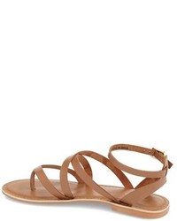 Topshop Hercules Strappy Leather Thong Sandal