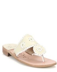 Jack Rogers Palm Beach Leather Thong Sandals