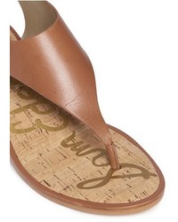 Sam Edelman Tallulah Buckle Leather Thong Sandals