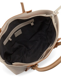 Neiman Marcus Amelia Faux Leather Colorblock Tote Bag Bonetan