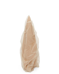 MM6 MAISON MARGIELA Beige Tulle Covered Triangle Tote