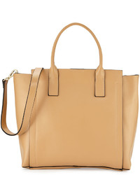 Neiman Marcus Bowery Large Leather Tote Bag British Tan