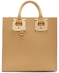 Sophie Hulme Camel Leather Albion Box Tote