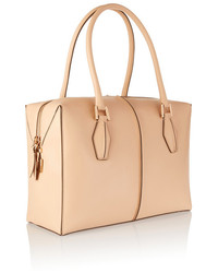 Tod's D Cube Bauletto Medium Leather Tote