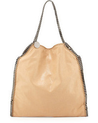 Stella McCartney Falabella Large Faux Leather Tote Bag Tan