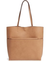Street Level Faux Leather Pocket Tote