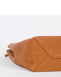 Paul Smith Large Tan Leather Paper Bag Tote Bag