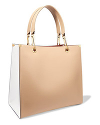 Marni Large Two Tone Textured Leather Tote