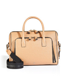 Anya Hindmarch Leather Maxi Zip Top Handle Tote In Nude