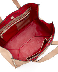 Valentino Rockstud Shopping Tote Bag Tan