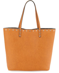 Neiman Marcus Ruby Studded Tote Bag Tan