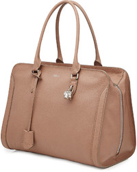 Alexander McQueen Small Padlock Leather Tote