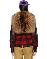 Dsquared2 Fur Leather Vest