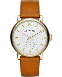 Marc by Marc Jacobs Baker Analog Watch With Leather Strap Stainlesstan