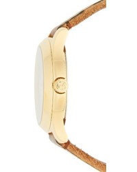 Gucci Bee Insignia Leather Strap Watch 43mm