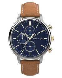 Timex Chicago Chronograph Leather Watch