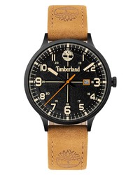 Timberland Crestridge Leather Watch