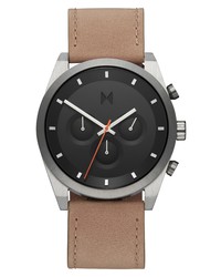 MVMT Elet Chronograph Leather Watch