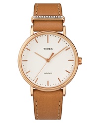 Timex Fairfield Leather Watch