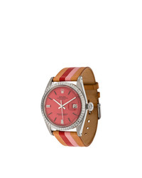 La Californienne Fraise Peony Rolex Oyster Perpetual Datejust Stainless Watch 36mm Unavailable