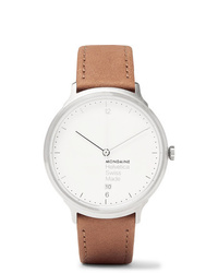 Mondaine Helvetica No1 Light Stainless Steel And Leather Watch