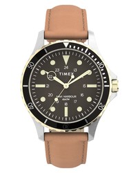 Timex Navi Xl Leather Watch