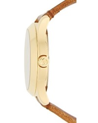 Gucci Snake Insignia Leather Strap Watch 38mm