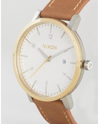Nixon Speedster Ii Rollo Leather Watch In Tan