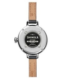 Shinola The Birdy Leather Strap Watch 34mm