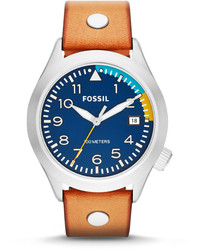 Fossil The Roflite Brown Leather Watch