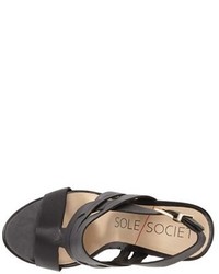 Sole Society Jenny Slingback Wedge Sandal