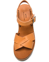 A.P.C. Juliette Leather Sandals