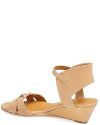 Coclico Kansas Leather Ankle Strap Wedge Sandal