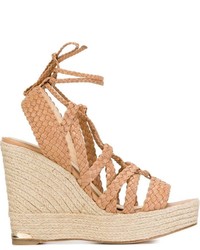 Paloma Barceló Braided Wedge Sandals