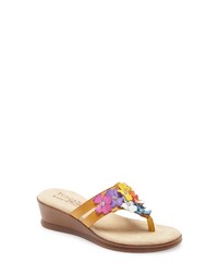 TUSCANY by Easy Street Tuscany Allegro Wedge Flip Flop