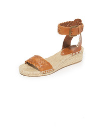 Soludos Woven Leather Demi Wedges